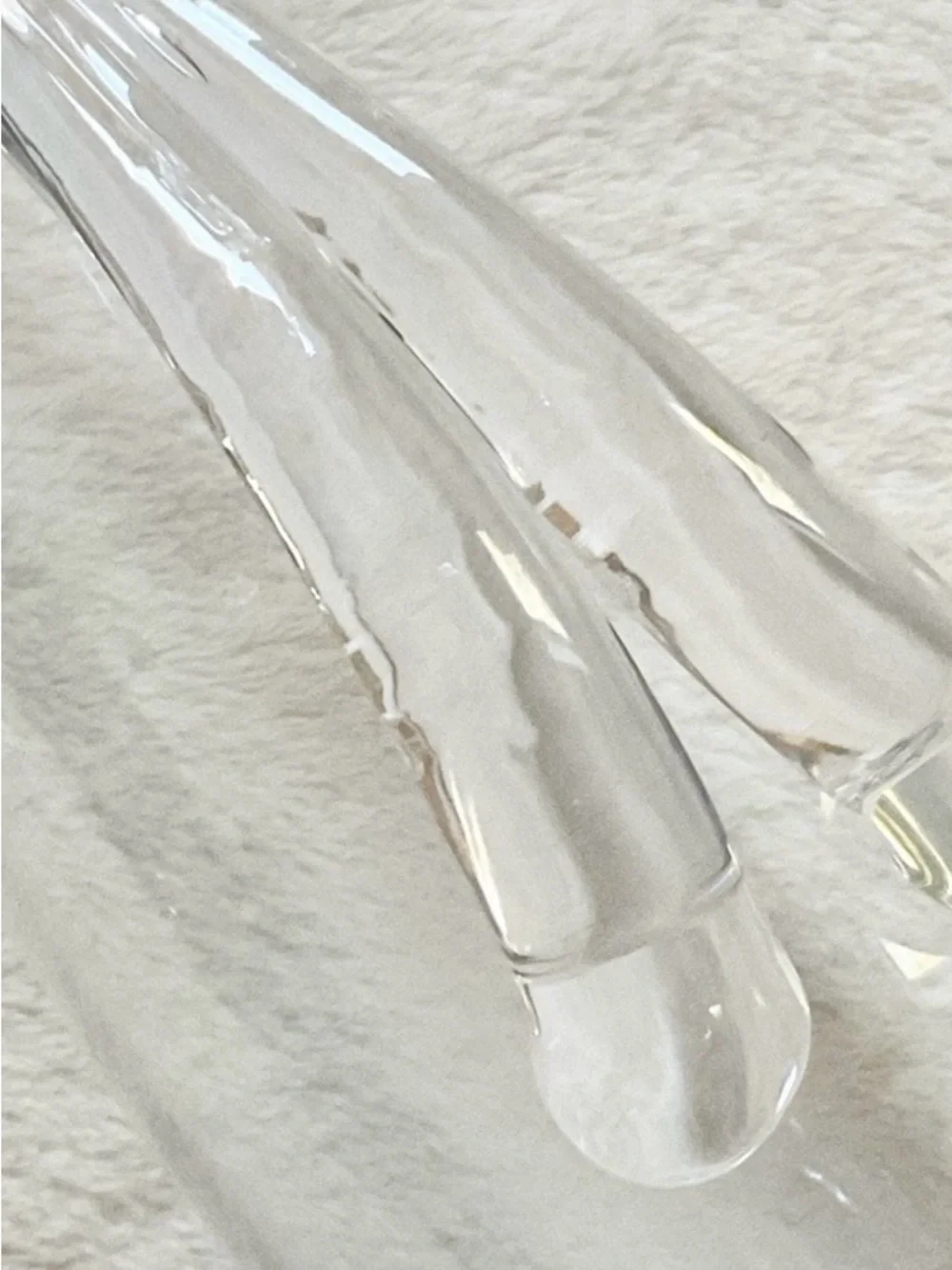 Steuben Signed Crystal Pitcher #8077 Lloyd Atkins Split Handle Art Glass MCM